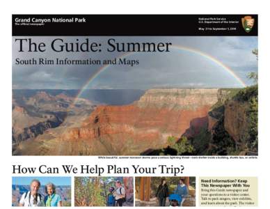 Grand Canyon National Park  National Park Service U.S. Department of the Interior  The ofﬁcial newspaper