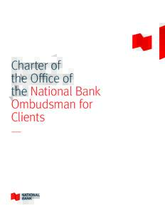 Charter of the Office of the National Bank Ombudsman for Clients —
