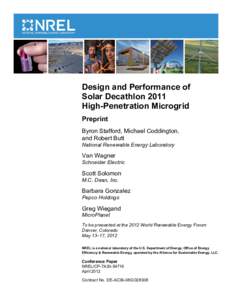 Design and Performance of Solar Decathlon 2011 High-Penetration Microgrid: Preprint