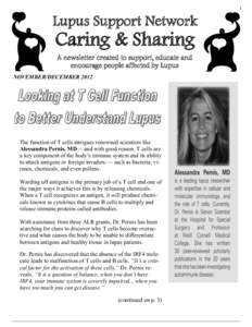 1  Lupus Support Network Caring & Sharing A newsletter created to support, educate and
