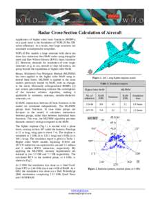 Radar Cross-Section Calculation of Aircraft Application of higher order basis functions (HOBFs) on a quad mesh is the foundation of WIPL-D Pro EM solver efficiency. As a result, very large structures are simulated on ine