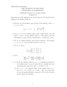 Complex plane / Modular forms / Ordinary differential equations / Methods of contour integration / Z-transform / Mathematical analysis / Complex analysis / Complex numbers
