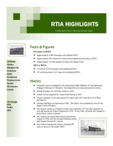 RTIA HIGHLIGHTS A A Publication Publication of of Reno-Tahoe Reno-Tahoe International