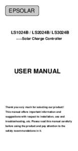 EPSOLAR  LS1024B / LS2024B/ LS3024B ——Solar Charge Controller  USER MANUAL