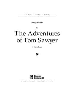 THE GLENCOE LITERATURE LIBRARY  Study Guide for  The Adventures