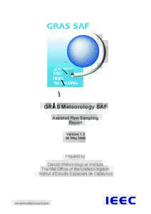 GRAS Meteorology SAF Assisted Raw Sampling Report VersionMay 2006