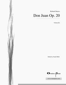 Richard Strauss  Don Juan Op. 20 Violoncello  Edited by Frank Miller