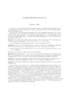 Mathematics / Differential topology / Homotopy theory / Characteristic classes / Vector bundles / Complex cobordism / Classifying space for U / Thom space / Spectrum / Topology / Abstract algebra / Algebraic topology