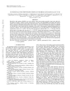 D RAFT VERSION AUGUST 25, 2014 Preprint typeset using LATEX style emulateapj v[removed]NUSTAR REVEALS THE COMPTONIZING CORONA OF THE BROAD-LINE RADIO GALAXY 3C 382 D. R. BALLANTYNE 1 , J. M. B OLLENBACHER 1, L. W. B RE