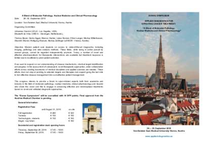 Medicine / Clinical medicine / Biology / Pathology / Medical University of Vienna / Pharmacology / Biomarker / Molecular imaging