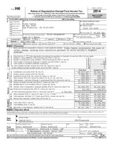 2014 Tides Center Fed Form 99 Public Disclosure Copy