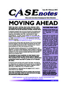 CASE notes Issue 48 February[removed]for printer2).pdf, page 1 @ Preflight ( CASE notes Issue 48 February 2013 )