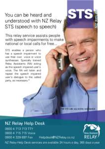 STS  NZ RELAY You can be heard and understood with NZ Relay
