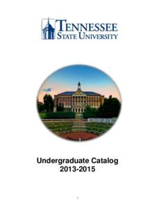 Undergraduate Catalog[removed]  Tennessee State University