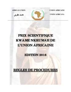 AFRICAN UNION  UNION AFRICAINE UNIÃO AFRICANA  PRIX SCIENTIFIQUE