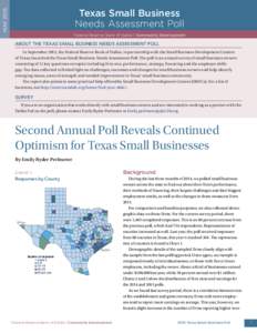 MAYTexas Small Business Needs Assessment Poll Federal Reserve Bank of Dallas | Community Development