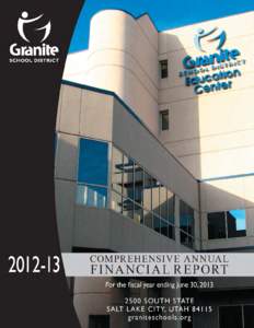 Comprehensive Annual Financial Report for the Fiscal Year Ended June 30, 2013