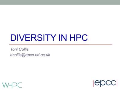 Computational science / EPCC / University of Edinburgh / High Performance Computing Modernization Program / HPC / Computing / CASC