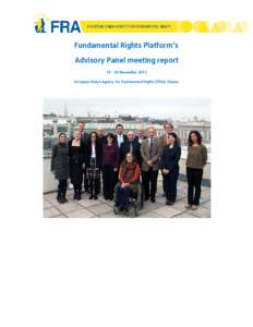 Meeting between the communicators of the National Equality Bodies, National Human Rights Institutions, Equinet and the European Union Agency for Fundamental Rights (FRA[removed]October 2011, FRA premises, Vienna