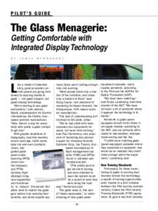 PILOT’S GUIDE  The Glass Menagerie: Getting Comfortable with Integrated Display Technology
