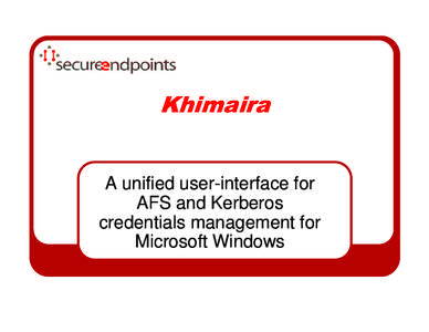 Khimaira Identity Management Framework