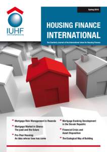 SpringHOUSING FINANCE INTERNATIONAL The Quarterly Journal of the International Union for Housing Finance