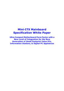 Mini-iTX Mainboard White Paper_2001v1.0