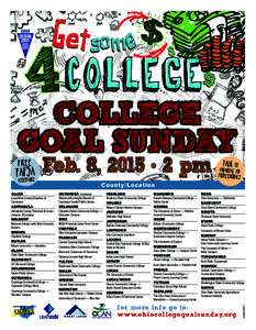 Feb. 8, 2015 • 2 pm County/Location Cuyahoga Community College — Western Campus