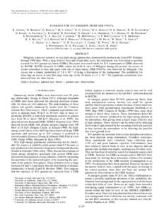 The Astrophysical Journal, 533:L119–L122, 2000 April 20 qThe American Astronomical Society. All rights reserved. Printed in U.S.A. EVIDENCE FOR TeV EMISSION FROM GRB 970417a 1
