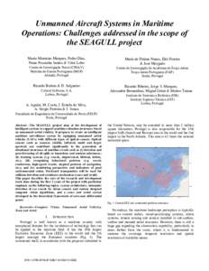 Unmanned Aircraft Systems in Maritime Operations: Challenges addressed in the scope of the SEAGULL project