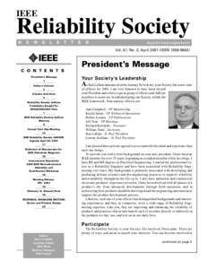 IEEE  Reliability Society N  E