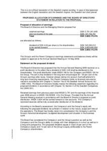 Microsoft Word - Förslag till utdelning _eng_ - utkast 5 maj 2009.DOC