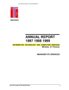 ITC SERVICES FOR : FIJI GOVERNMENT  SERVICES ANNUAL REPORT[removed]