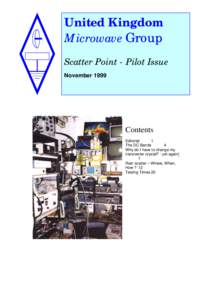 United Kingdom Microwave Group UKµG Scatter Point - Pilot Issue November 1999