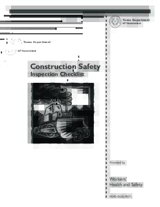 Texas Department of Insurance Construction Safety Inspection Checklist