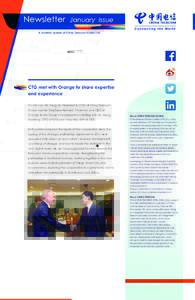 Newsletter  January Issue A monthly update of China Telecom Global Ltd.