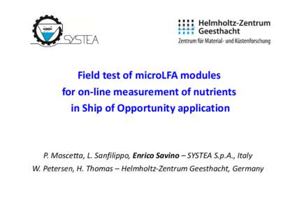MicroLFA field test workshop in Tallin ES 6 Sept [Compatibility Mode]