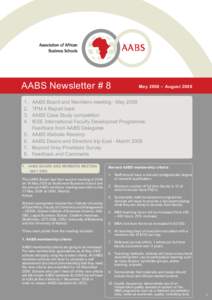 AABS Newsletter # .