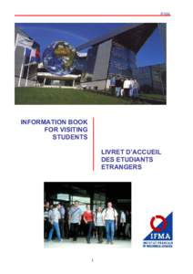 A.   IFMA in its environnement : Auvergne and Clermont-Ferrand
