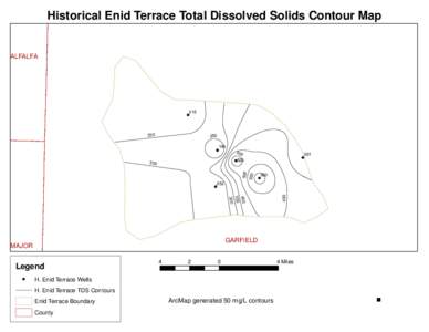 Historical Enid Terrace Total Dissolved Solids Contour Map  ALFALFA 215