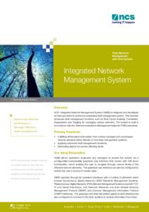 Total Network Management with One System Integrated Network Management System