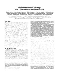 Imperfect Forward Secrecy: How Diffie-Hellman Fails in Practice