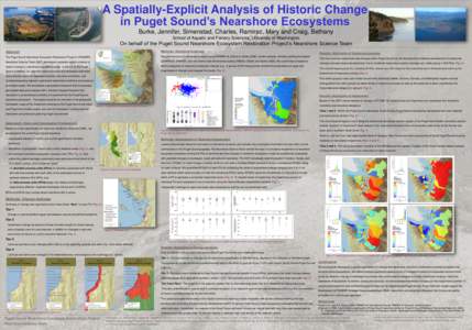 A Spatially-Explicit Analysis of Historic Change in Puget Sound’s Nearshore Ecosystems Burke, Jennifer, Simenstad, Charles, Ramirez, Mary and Craig, Bethany School of Aquatic and Fishery Sciences, University of Washing