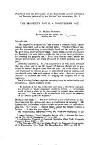 [Reprinted from the Proceedings of the Sixty-Fourth Annual Conference on Taxation sponsored by the National Tax Association, THE PROPERTY TAX IS A PROGRESSIVE TAX M. MASON GAFFNEY