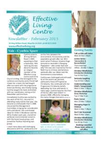 Newsletter - FebruaryKing William Road, Wayville SA 5034 phwww.effectiveliving.org  Coming Events