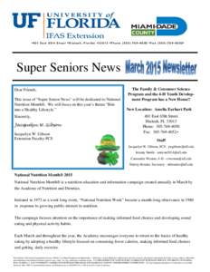 Super Senior News Newsletter March 2015.pub
