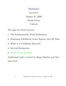 SLUO Statistics Lecture 10