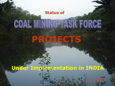 Status of  PROJECTS Under Implementation in INDIA 1
