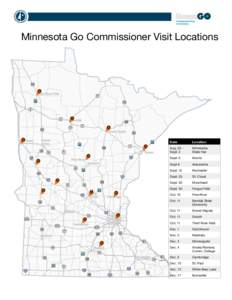 Minnesota Go Commissioner Visit Locations  Thief River Falls Bemidji
