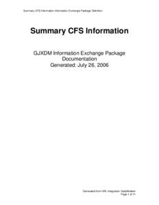 Microsoft Word - Summary CFS Information.doc